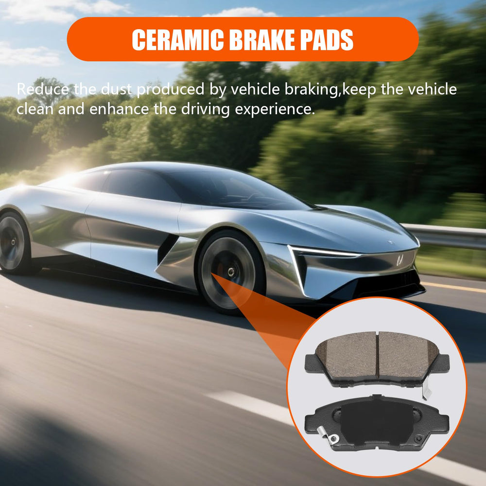 HECHENQICHE front pad set for Honda Fit balances smooth engagement.