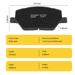 HECHENQICHE quality testing of ceramic brake pads emphasizing durability