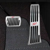 Hecotrax Explorer accelerator pedal closeup with durable aluminum and non-slip grip for better control.