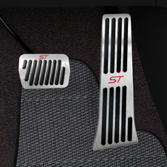 Hecotrax Explorer accelerator pedal closeup with durable aluminum and non-slip grip for better control.