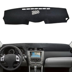 HEDAQI dash cover in black finish complements Lexus IS interior styling.