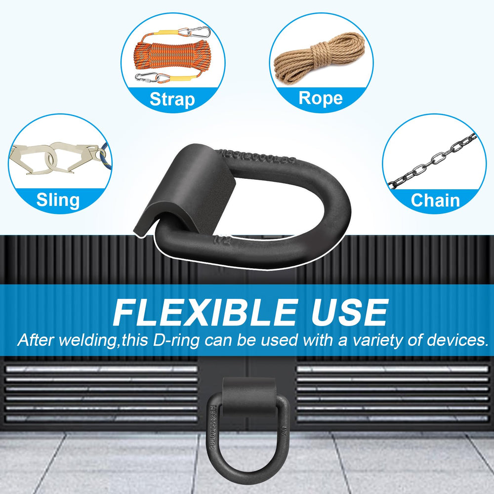 Hedday 180-degree rotation D rings enable versatile mounting angles