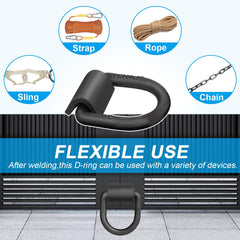 Hedday 180-degree rotation D rings enable versatile mounting angles
