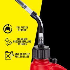 HEHIPLE fuel filler hose 14-inch length for versatile refueling applications.