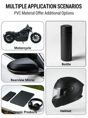 Heinaroman car wrap on curved surfaces demonstrates flexible fit.