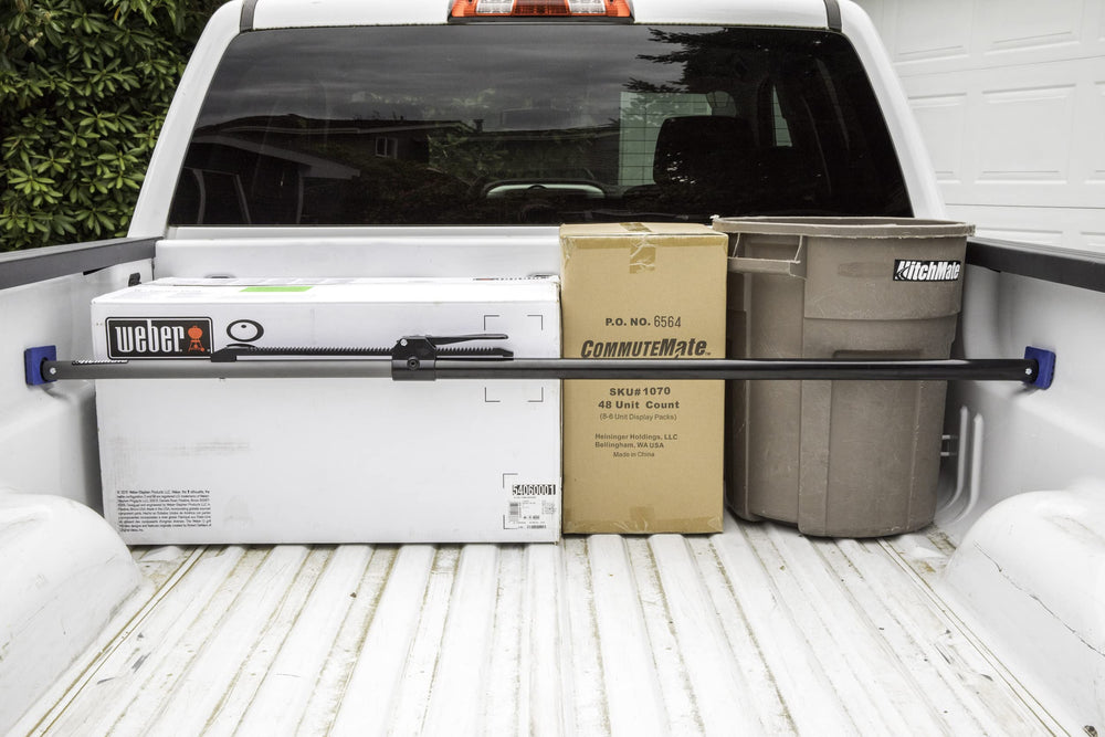 Heininger HitchMate cargo stabilizer bar features heavy-duty steel construction for demanding loads.
