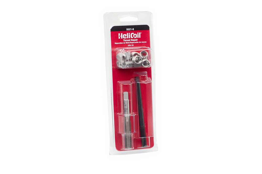 Helicoil 5521-6 kit with inserts for durable thread repair in metal.