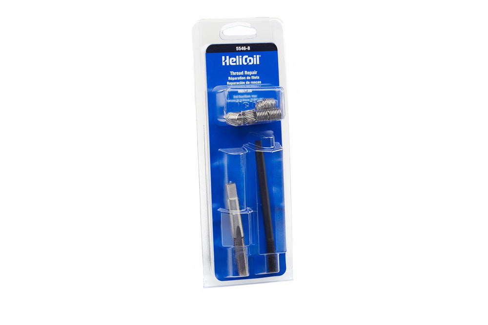 Helicoil 5546-8 M8 x 1.25 repair kit in carded packaging for quick hole repair