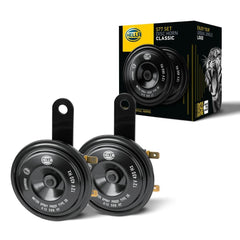 HELLA 012588151 dual-tone horn front view for clear traffic signaling