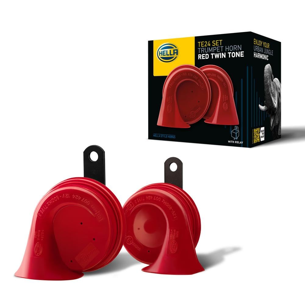 HELLA horn kit with mounting instructions for easy setup