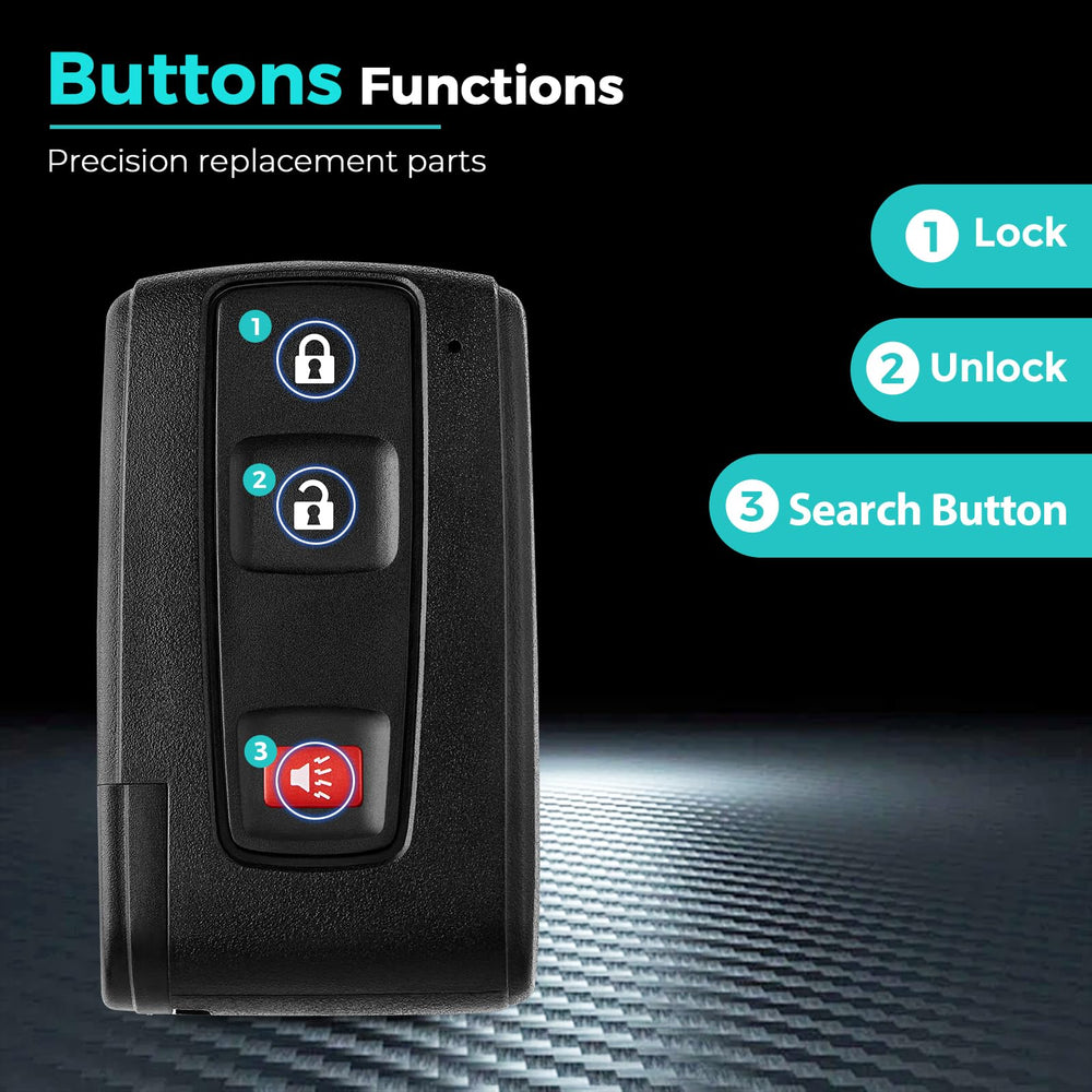 HelloAuto Prius key fob internals — chip and battery included.