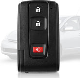 HelloAuto Prius key fob with silver logo, front view, reliable backup for Prius owners.