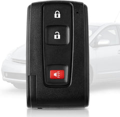 HelloAuto Prius key fob with silver logo, front view, reliable backup for Prius owners.