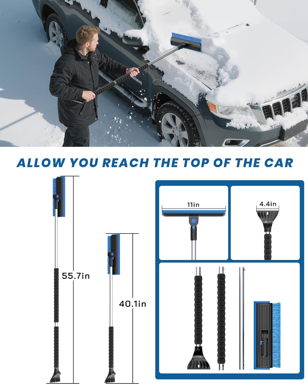 helloleiboo anti-scratch PVC bristles protect paint during cleanup