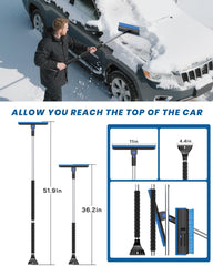helloleiboo extended reach 36in enables safer cleaning on sedans