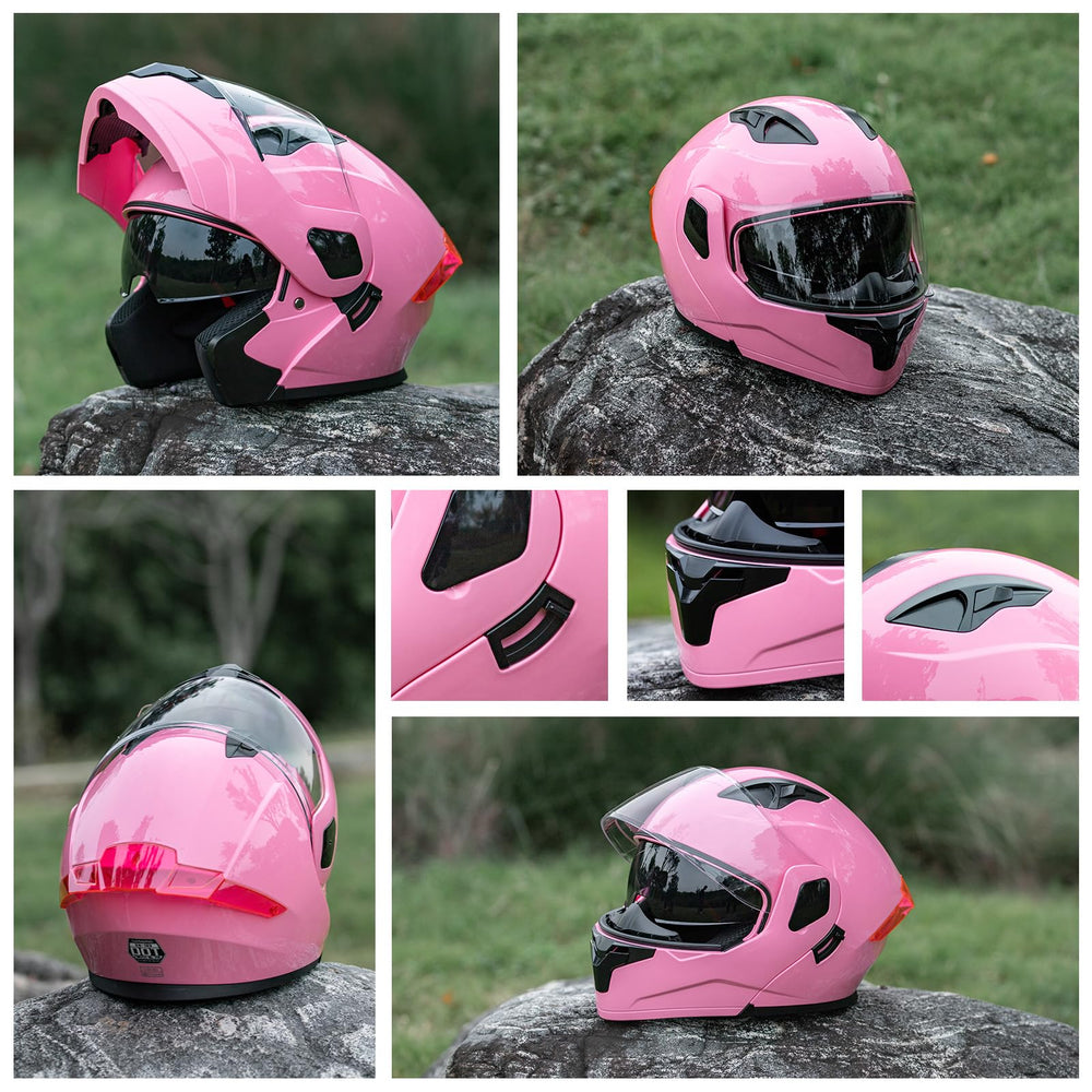 Helmelkin dual visor switch for quick adjustments.