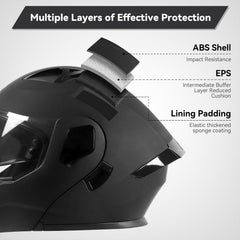 Helmelkin adult modular helmet ventilation system for cool rides