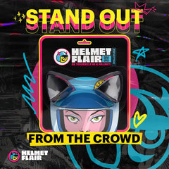 Helmet Flair MagNeatOhz cat ears offer interchangeable styling for different helmet looks.