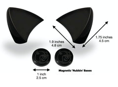Helmet Flair MagNeatOhz cat ears pair enhances helmet fashion for bikes, skis, and more.