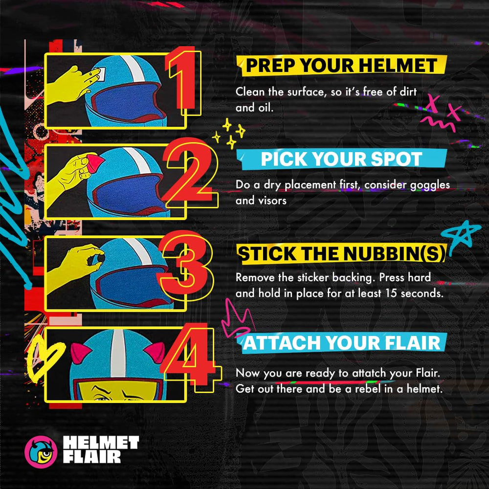 Helmet Flair MagNeatOhz product emphasizes USA-made quality and responsive customer service.