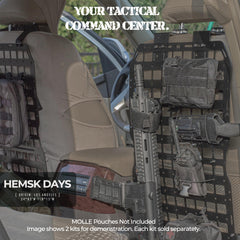 HEMSK DAYS interior car organizer mounted in truck