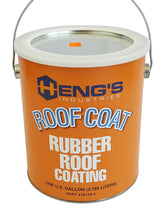 HENG'S INDUSTRIES rubber roof coating 1 gal bottle seals RV seams and prevents leaks.
