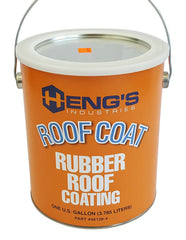 HENG'S INDUSTRIES rubber roof coating 1 gal bottle seals RV seams and prevents leaks.
