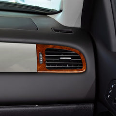 HENGYUESHANG wood grain trim sticker on GMC Sierra upgrades interior appearance