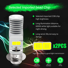 HENLIX HONLEEX COB chips close-up showing four high-power LEDs