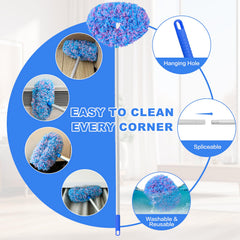 Heonay ceiling fan cleaner features hanging hole for simple storage after use.