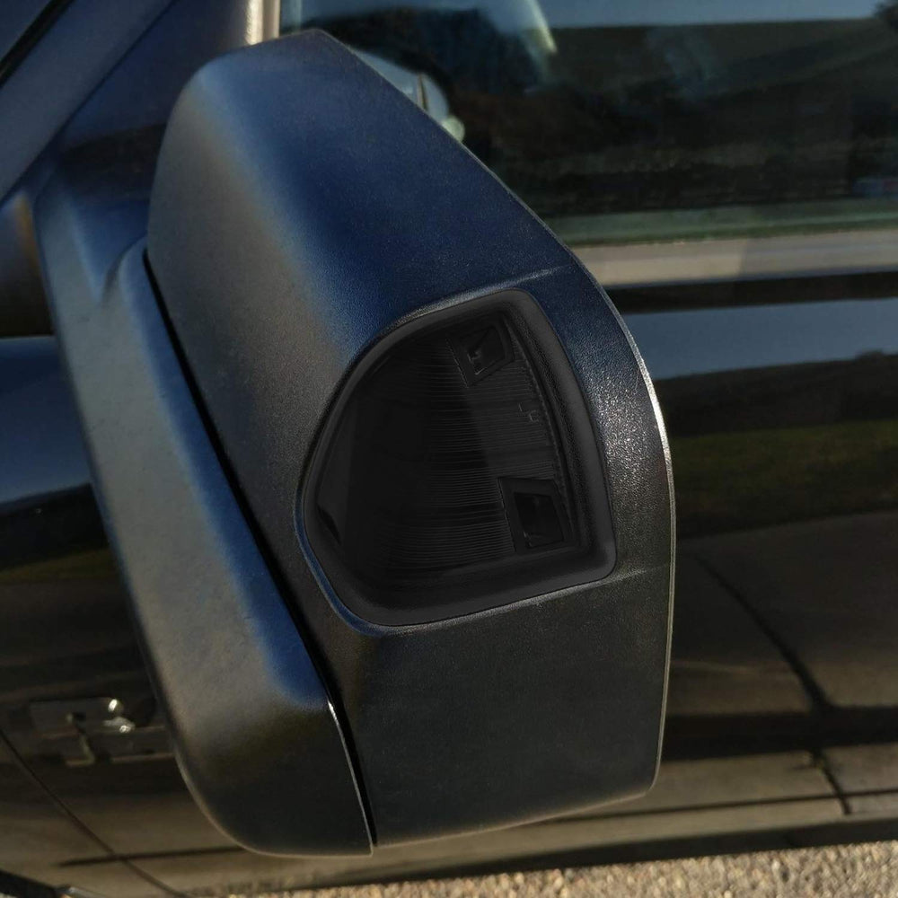 HERCOO Dodge Ram left smoked mirror light for quick towing signal recognition