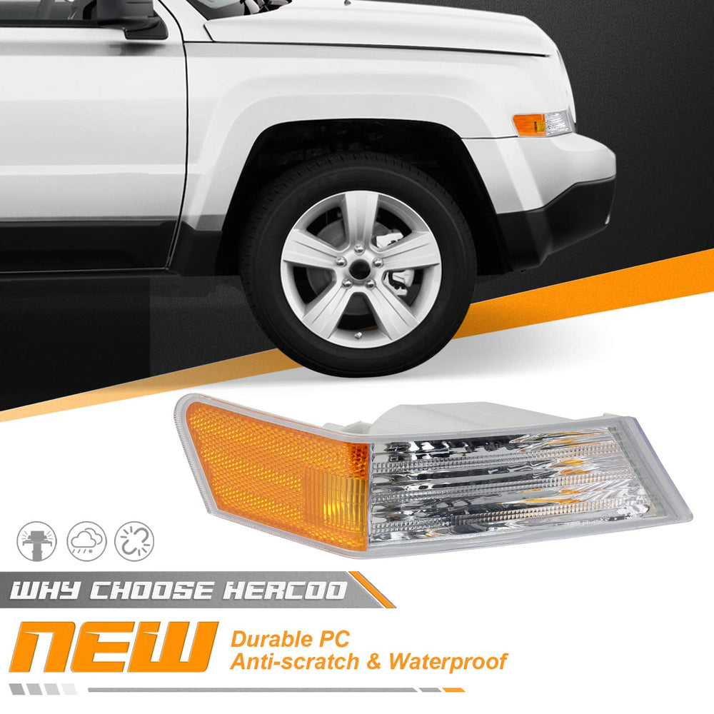 HERCOO easy plug-and-play installation for Jeep Patriot right marker lamp