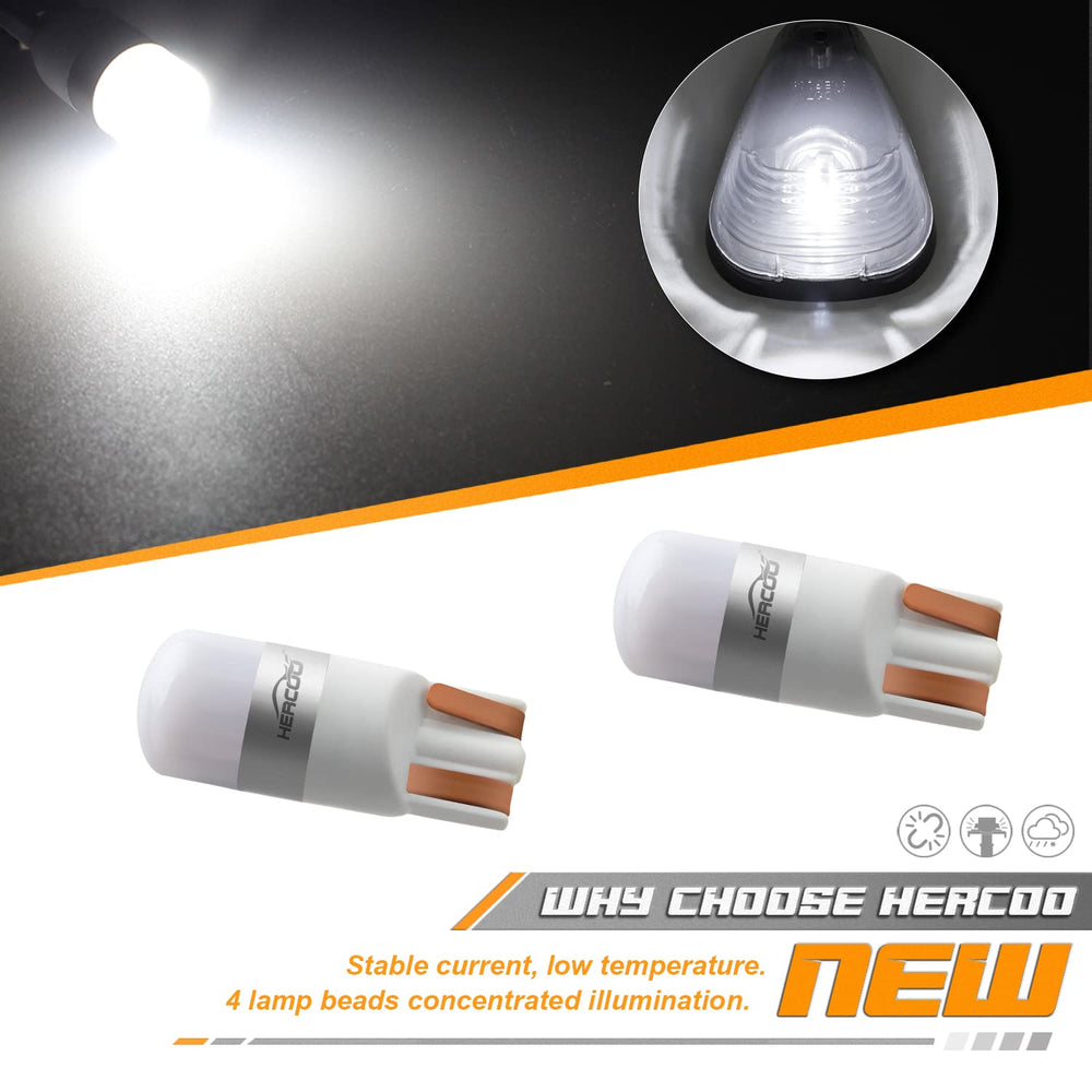 HERCOO compatible with Ford F-series marker lights for easy replacement