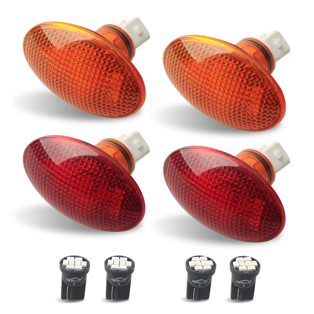 HERCOO front amber marker lamp for Ford improves daytime visibility