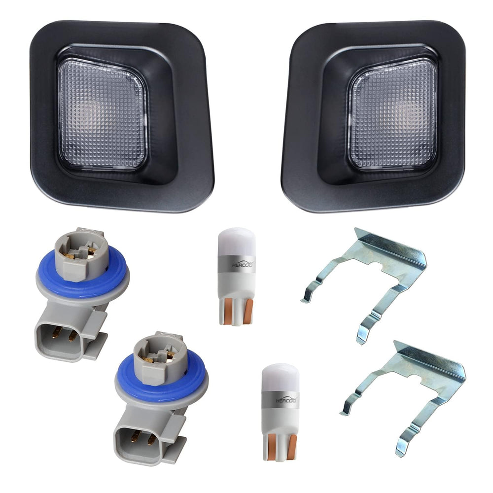 HERCOO LED license plate light for Dodge Ram 2003-2018 with 360° brightness