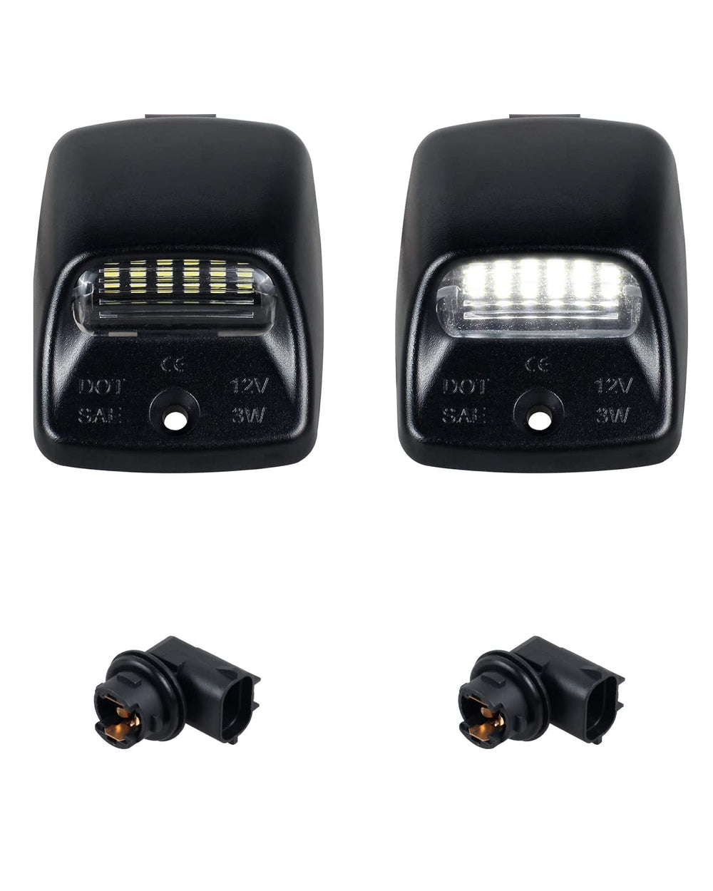 HERCOO LED license plate light for Tundra and Tacoma, enhances nighttime visibility