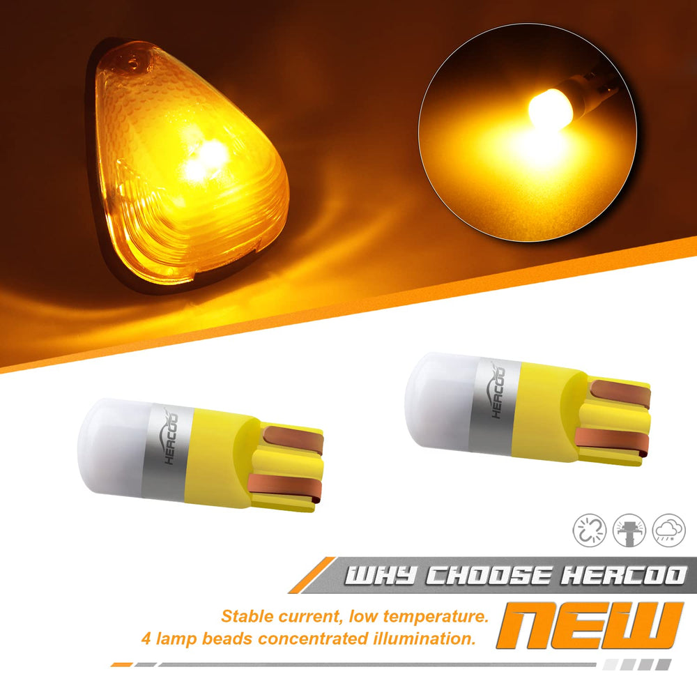 HERCOO LED roof lights direct-fit lenses allow easy, no-modification swap.