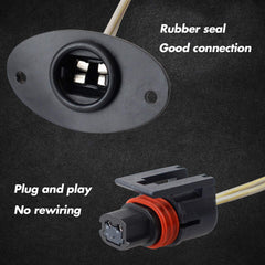 HERCOO license plate light bulbs 2-pack for enhanced visibility.