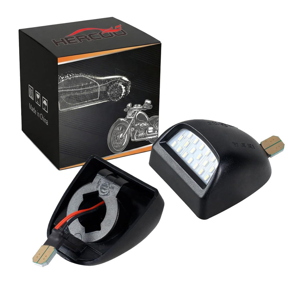 HERCOO GM-compatible license plate light fitment matches factory sockets