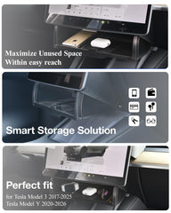 Heryvii Tesla under-screen storage damping hinge enables smooth opening