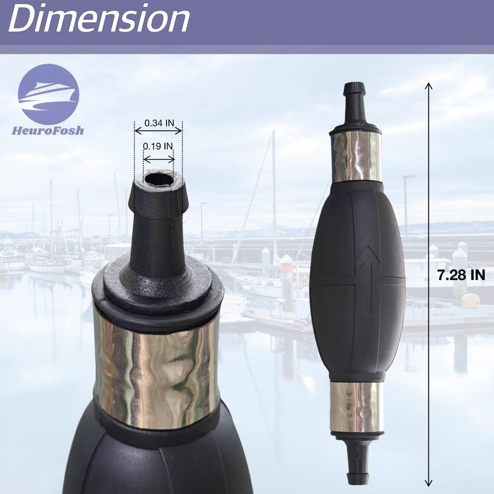 HeuroFosh 6YK-24360-73 primer bulb for Yamaha ensures reliable fuel delivery.