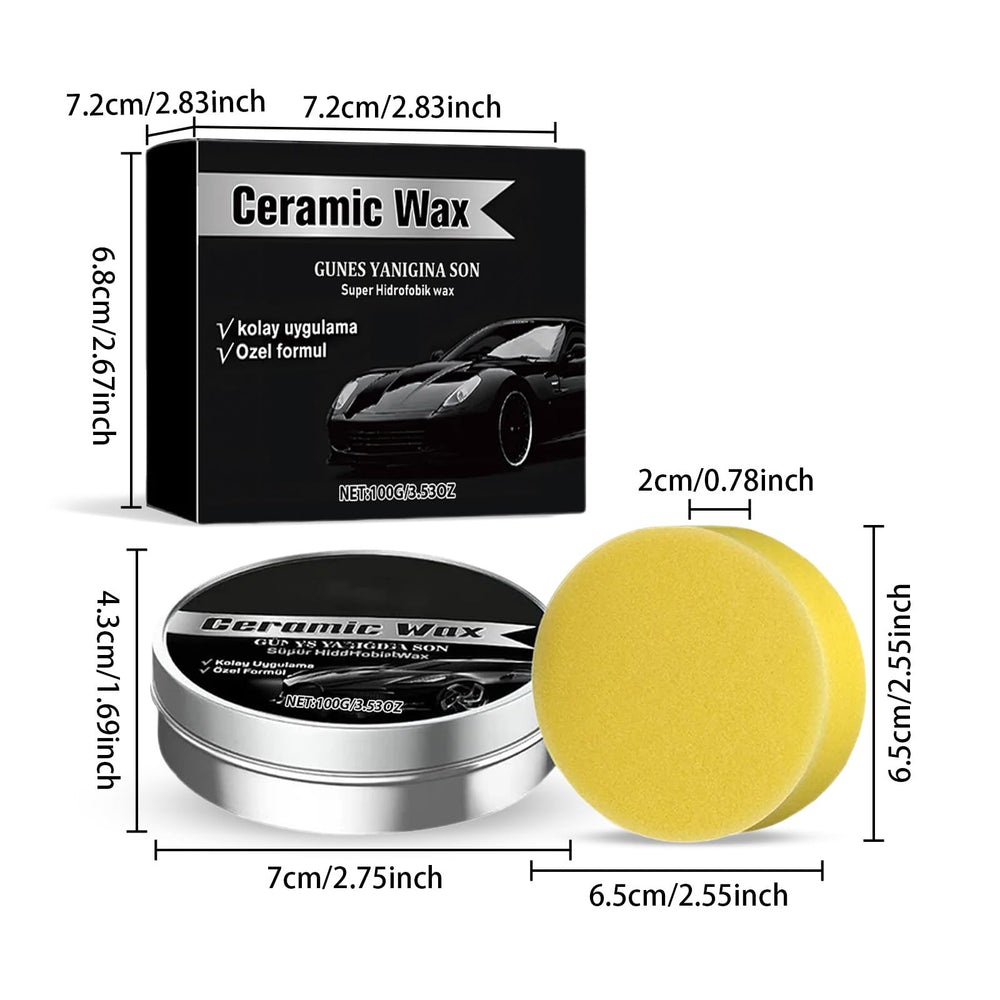 Hewleshen Ceramic Wax Cream paste being applied for even, smooth coating.