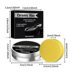 Hewleshen Ceramic Wax Cream paste being applied for even, smooth coating.
