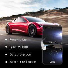 Hewleshen finished car surface shines with lasting protection.