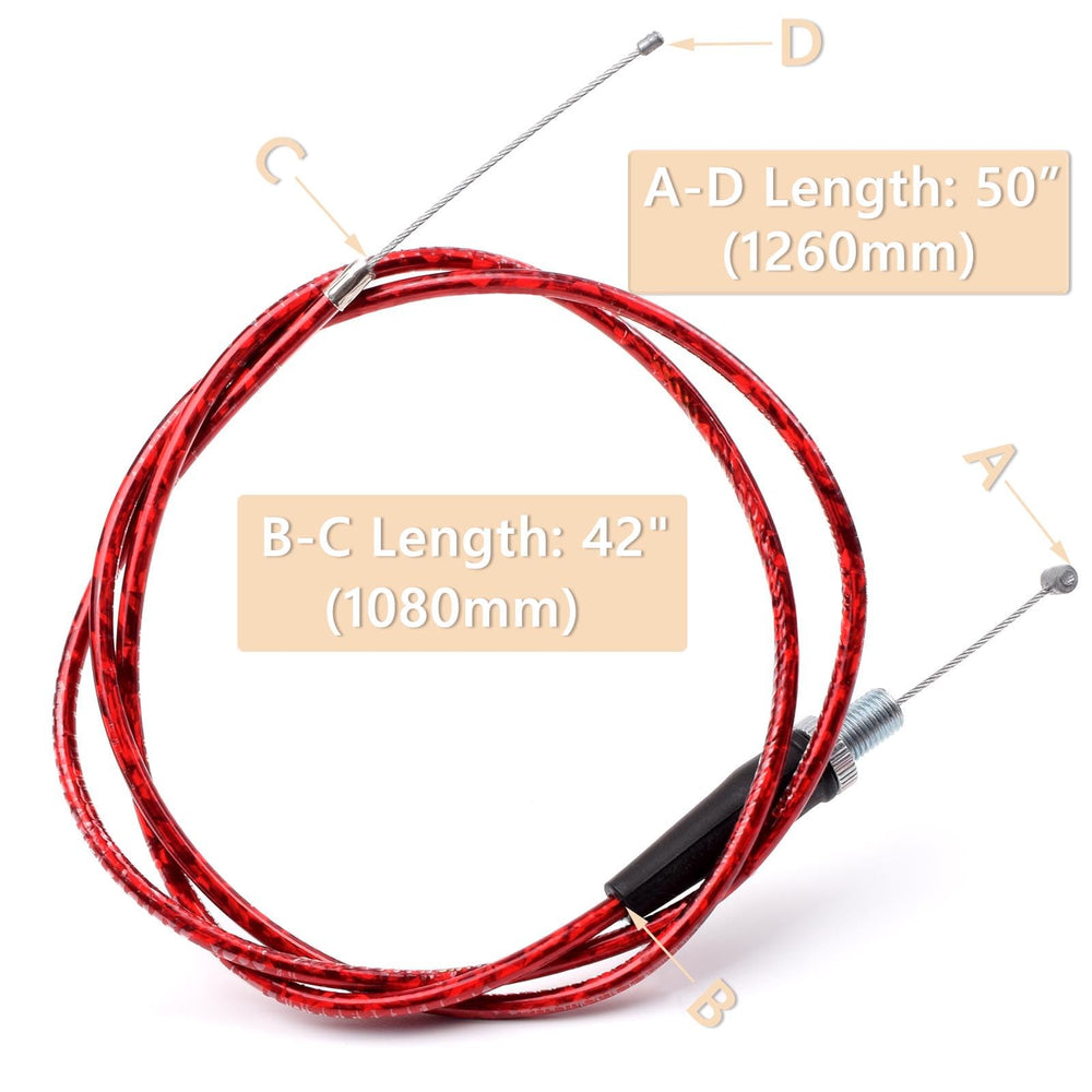 Heymaillc throttle cable length 50 inches for flexible fit