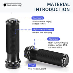 HEYOMOTOR handlebar grips classic style adds personality to Harley Touring.