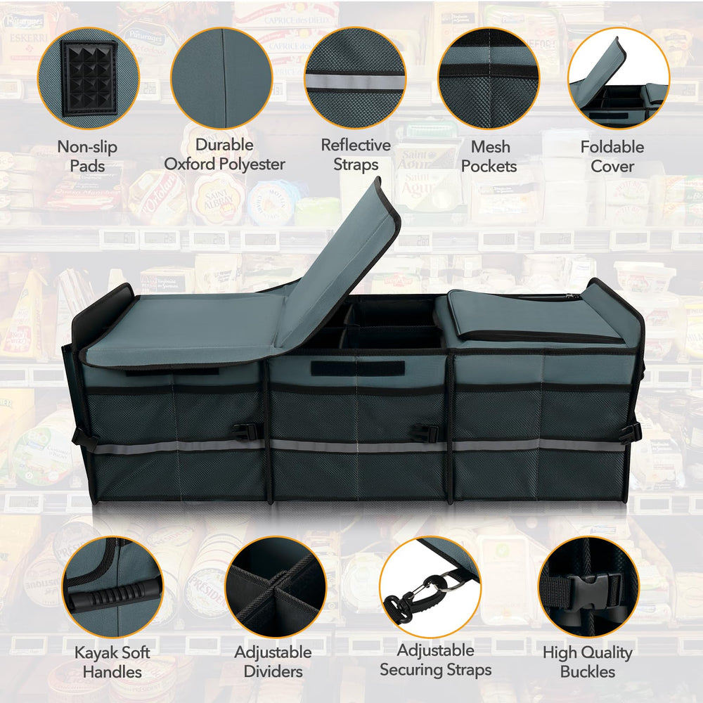 HEYTRIP large trunk organizer offers 105L capacity for bigger loads