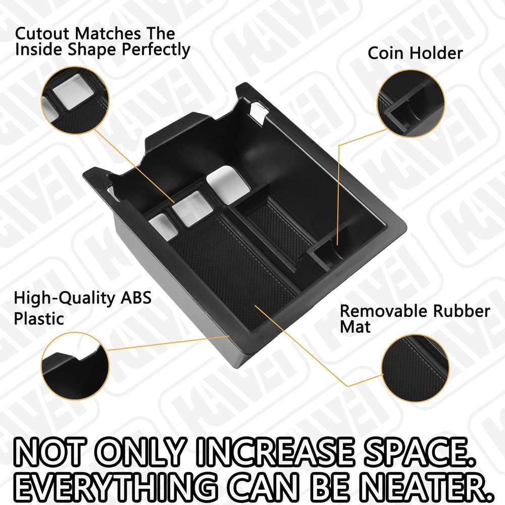 HGWEI armrest storage tray fits CX-5 interior for tidy storage.