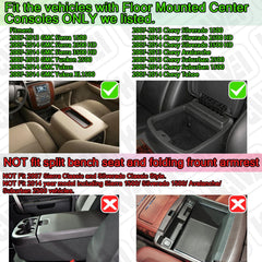 HGWEI center console organizer easy to install without tools