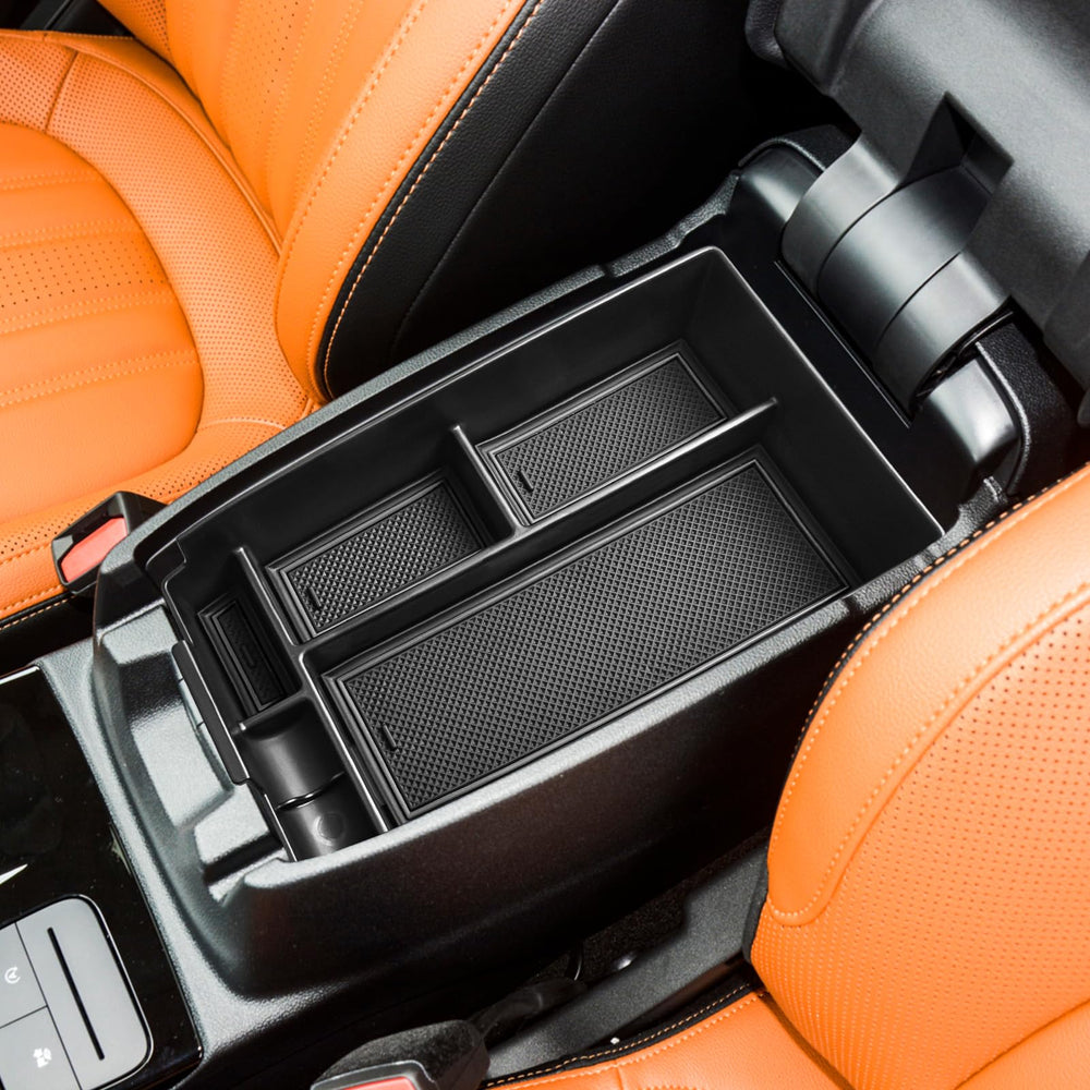 HGWEI center console organizer interior detail blends with factory design.